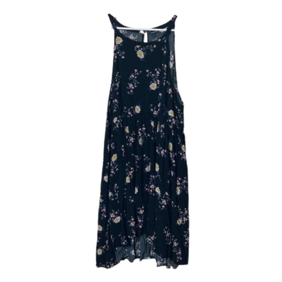 torrid Dresses & Skirts - Torrid black floral challis hi low sleeveless flowy dress womens 4X